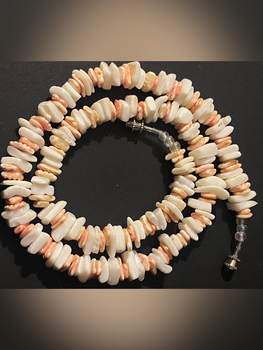 Vintage Heishi Shell Necklace Beachwear Surfer Chocker Bohemian Southwestern - Picture 7 of 15